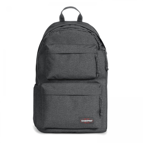 Padded Double Black Denim Backpack