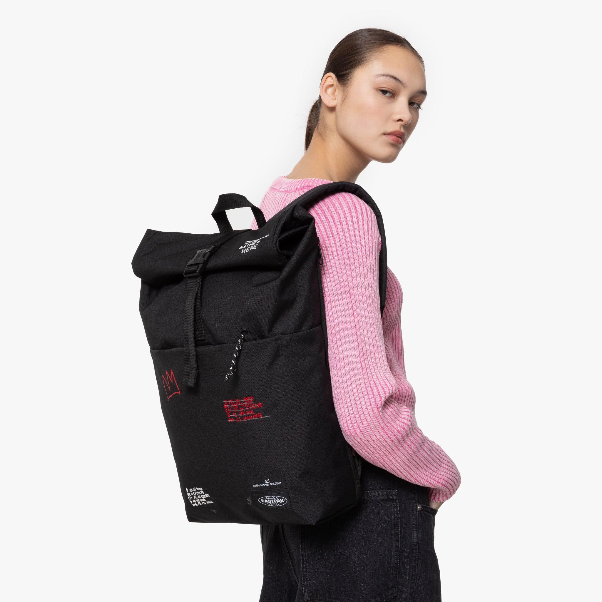 バックパック・リュック Eastpak x Basquiat Up Roll Backpack - Quotes UP ROLL BASQUIAT QUOTES | Eastpak