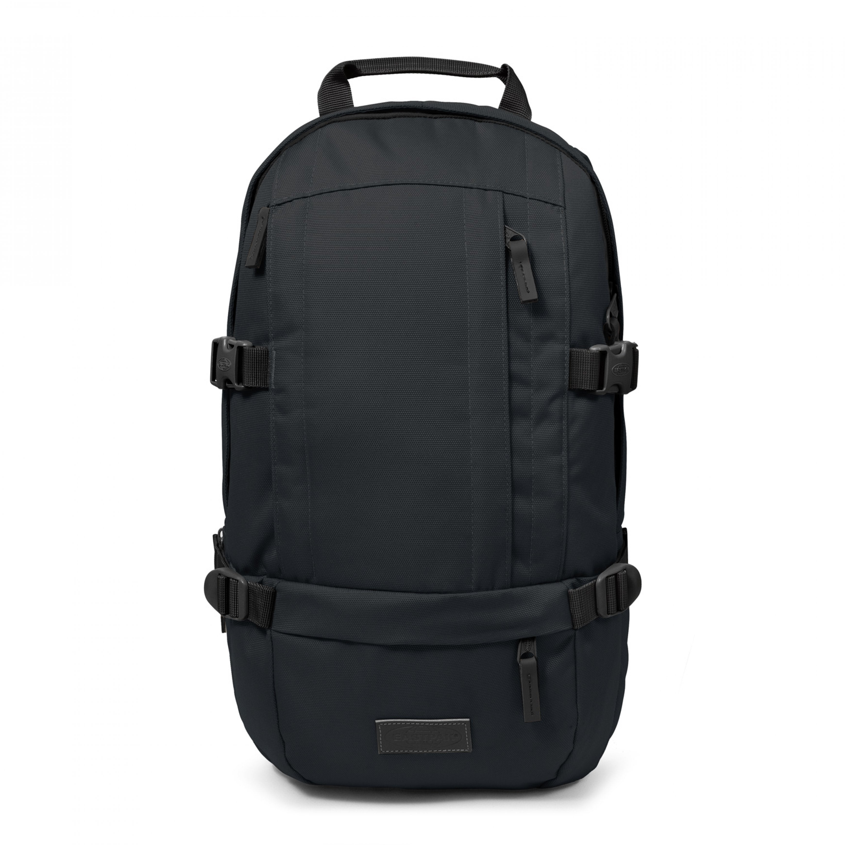 Floid Black Denim Backpack Front View