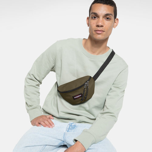 man wearing Springer Army Olive Fanny Pack 
