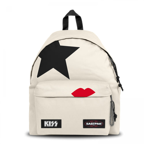 Padded Pak'r Kiss White Backpack front view
