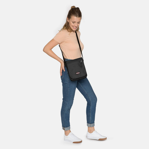 woman wearing Flex Black bag