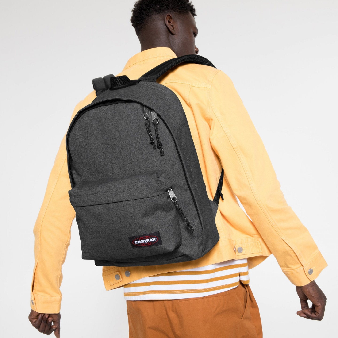 Moncler Dauphine Mini Denim Backpack In Black | ModeSens